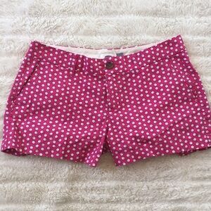 OLD NAVY bright pink shell print shorts